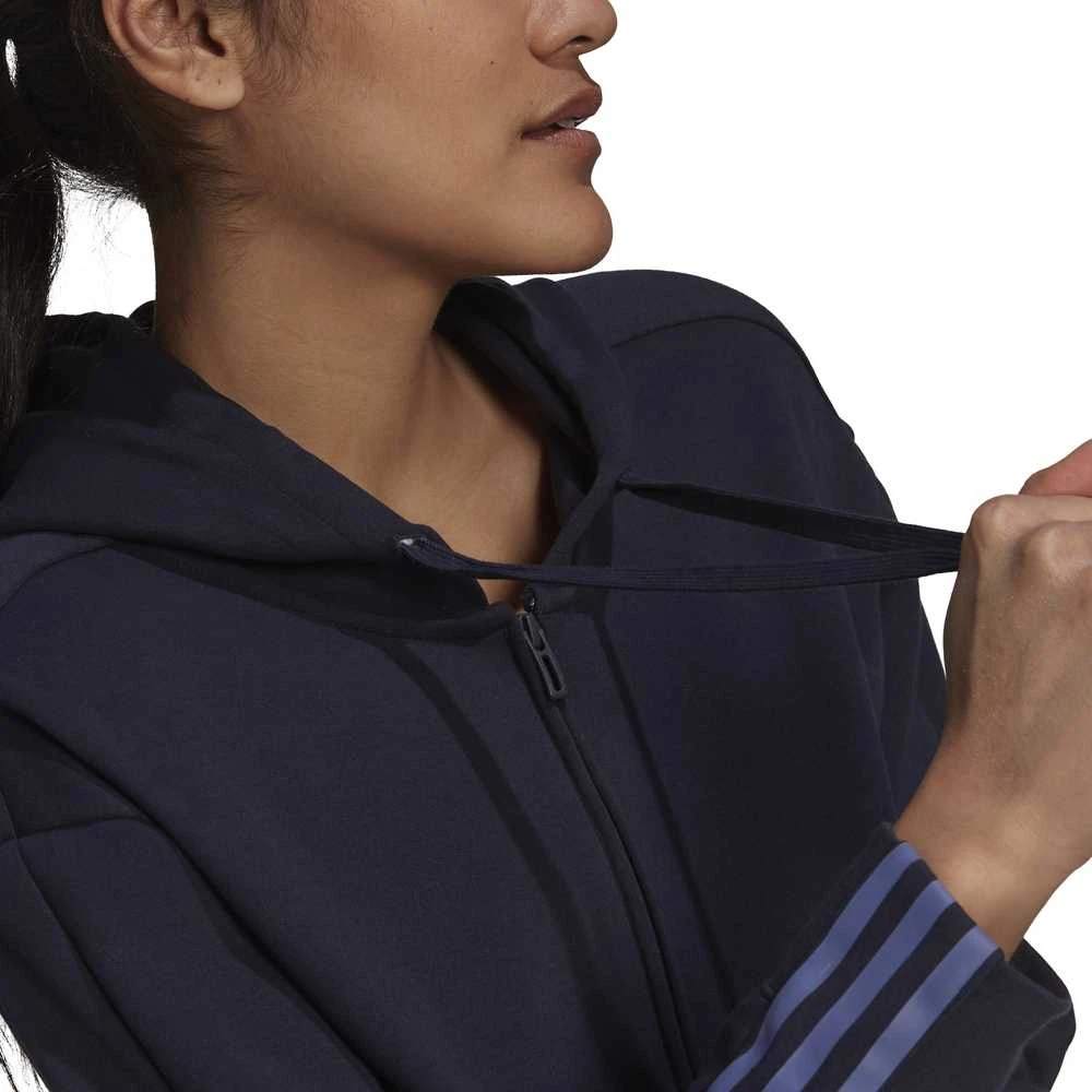 Adidas Džemperis Moterims W Dk Fz Hoodie Mėlyna H07805