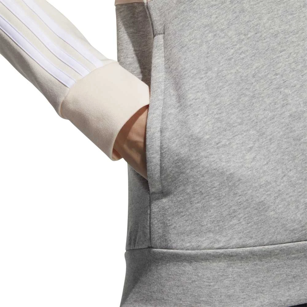 Adidas Džemperis Moterims W E Cb Fl Oh Hd Pilkas Rožinė GL6304