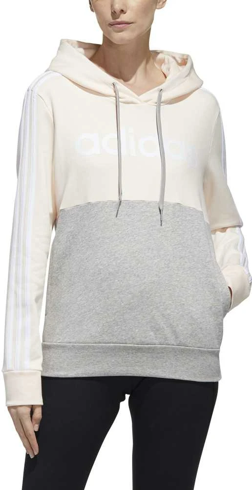 Adidas Džemperis Moterims W E Cb Fl Oh Hd Pilkas Rožinė GL6304