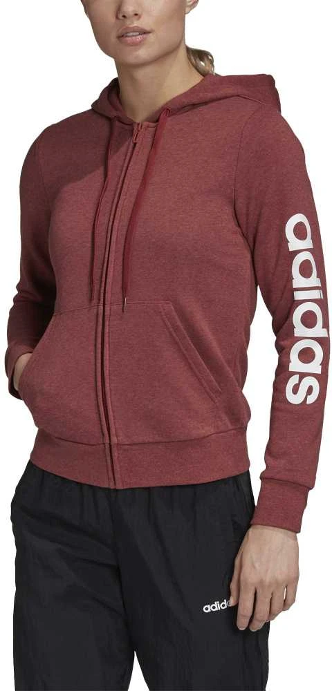 Adidas Džemperis Moterims W E Lin Fz Hd Burgundy GD2966