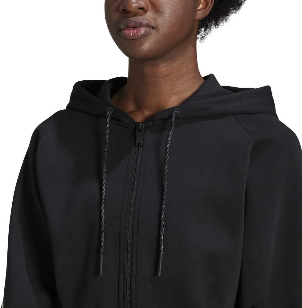 Adidas Džemperis Moterims W Fi 3s Fz Hoodie Juodas GL0339