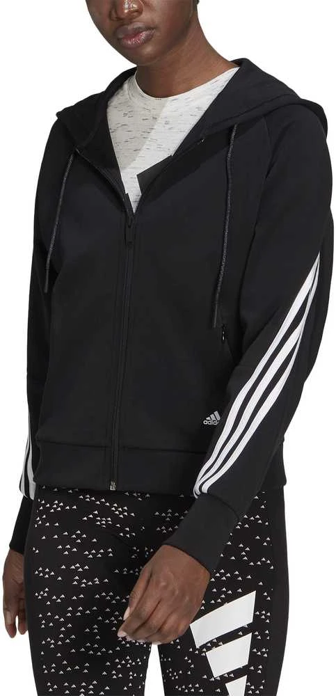 Adidas Džemperis Moterims W Fi 3s Fz Hoodie Juodas GL0339