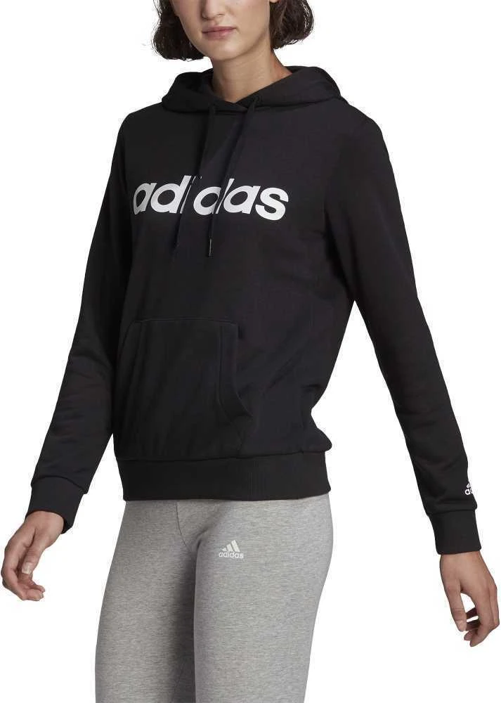 Adidas Džemperis Moterims W Lin Ft Hoodie Juodas GL0635