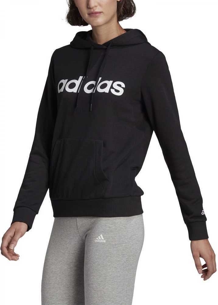 Adidas Džemperis Moterims W Lin Ft Hoodie Juodas GL0635