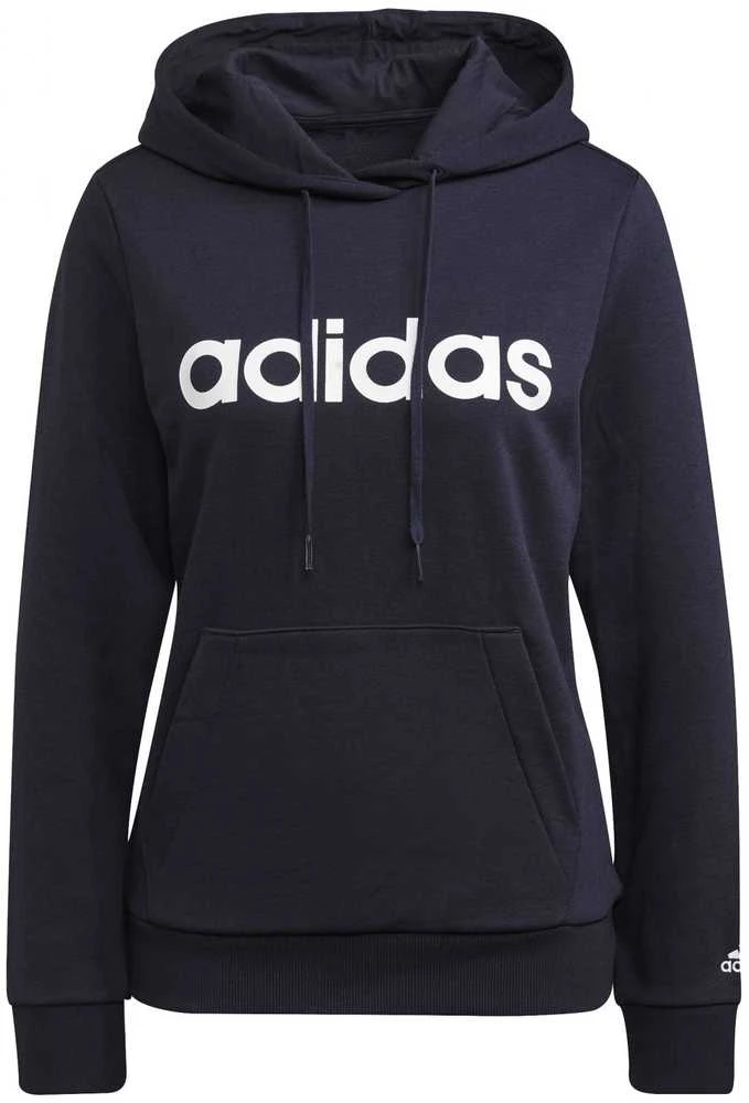 Adidas Džemperis Moterims W Lin Ft Hoodie Mėlyna H07797