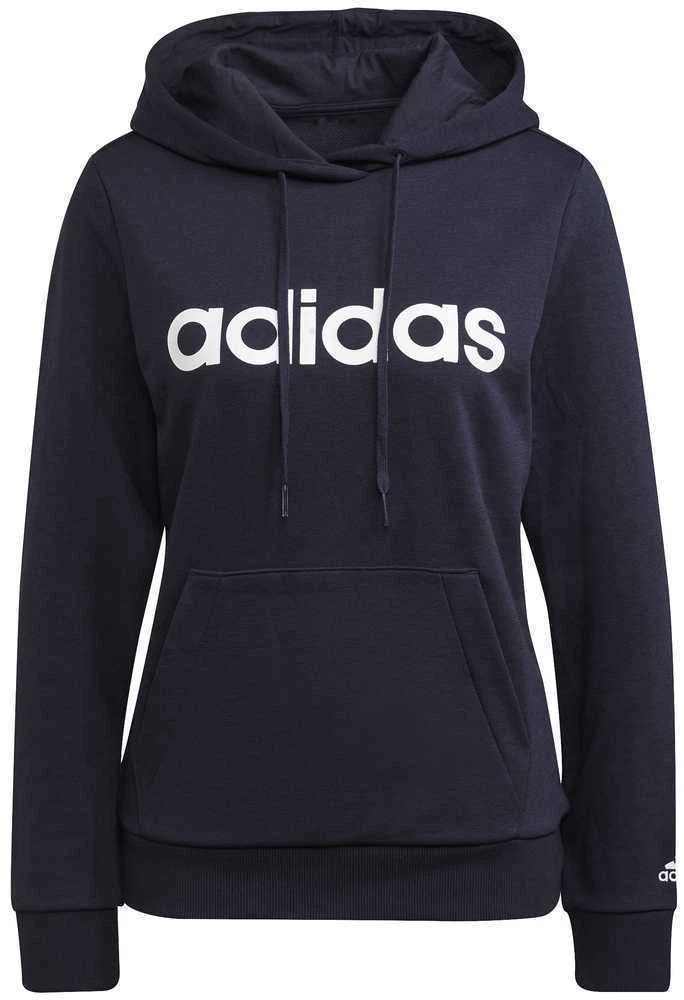Adidas Džemperis Moterims W Lin Ft Hoodie Mėlyna H07797