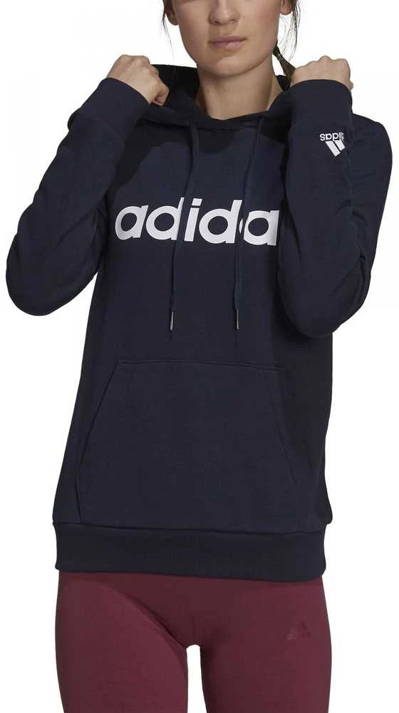 Adidas Džemperis Moterims W Lin Ft Hoodie Mėlyna H07797