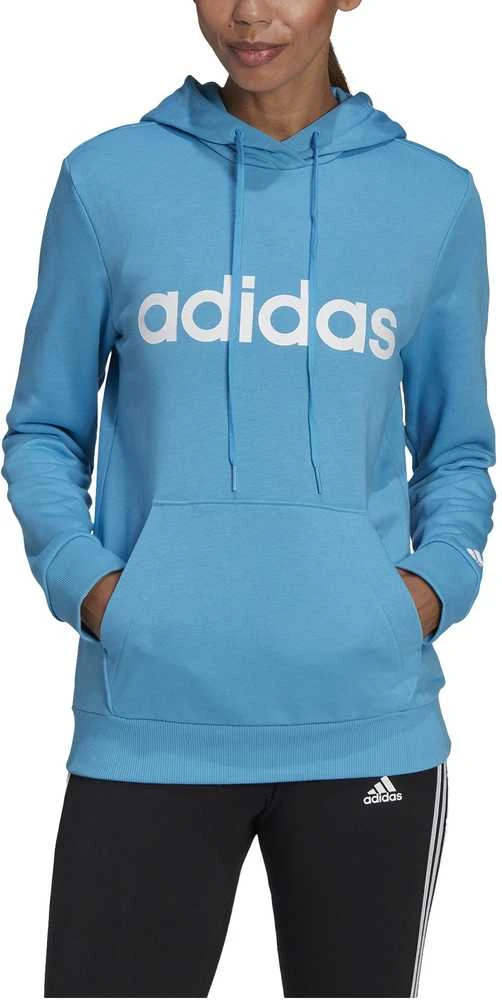 Adidas Džemperis Moterims W Lin Ft Hoodie Mėlyna HE9359