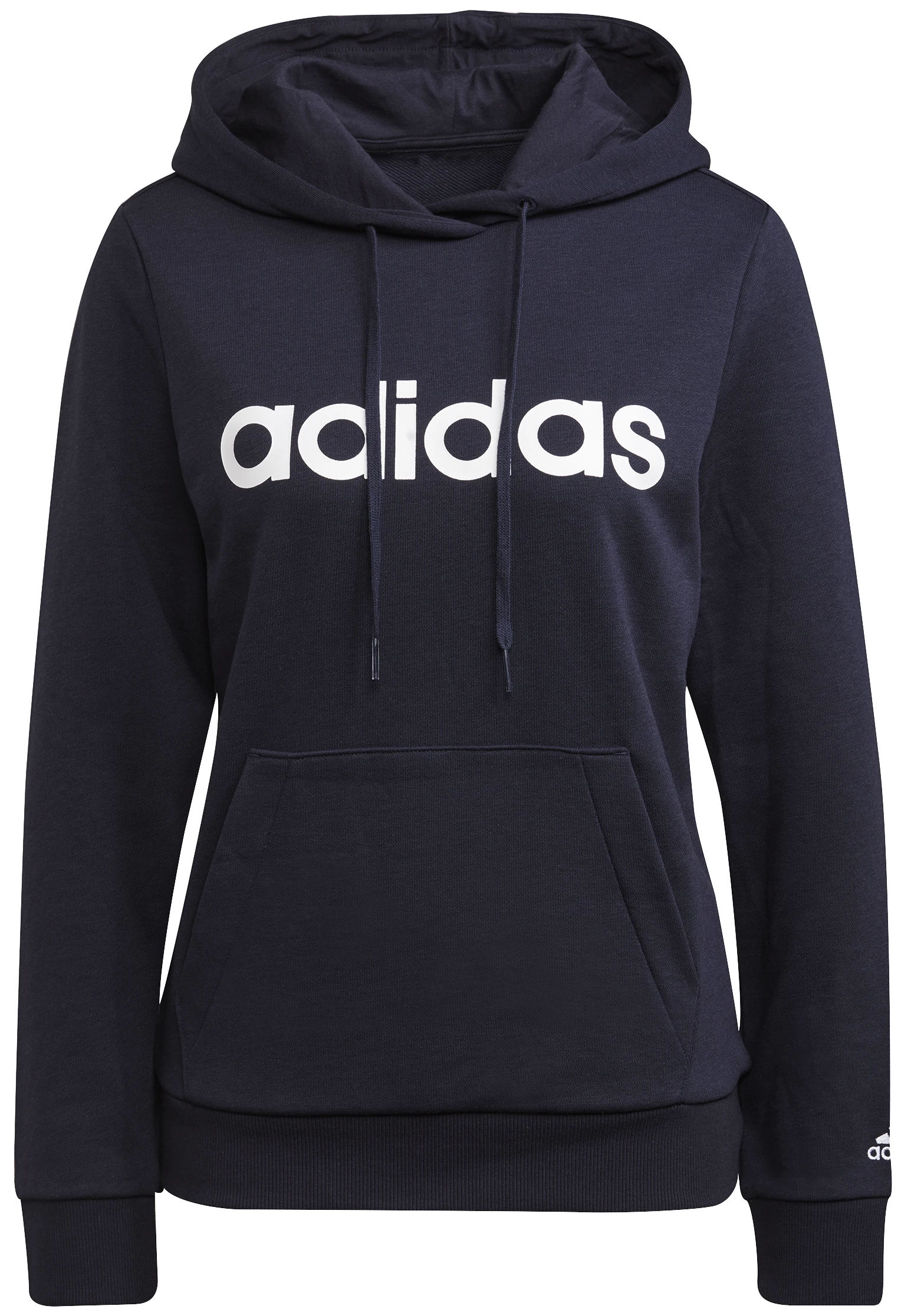 Adidas Džemperis Moterims W Lin Ft Hoodie Mėlyna H07797