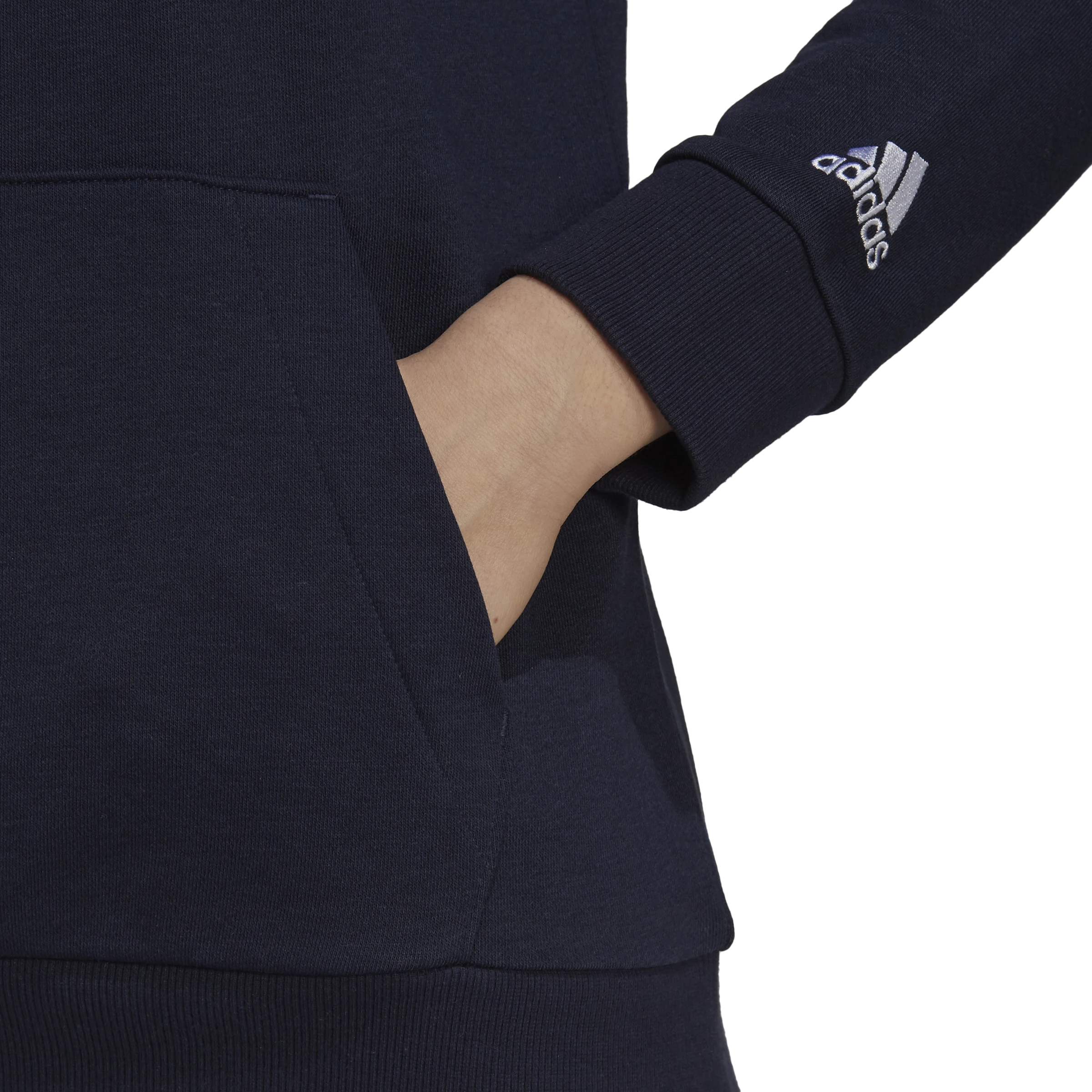 Adidas Džemperis Moterims W Lin Ft Hoodie Mėlyna H07797