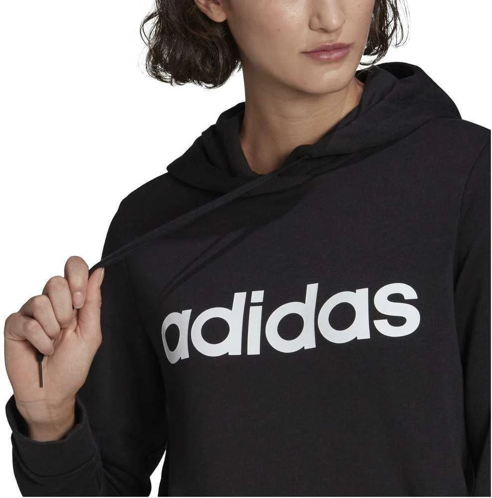 Adidas Džemperis Moterims W Lin Ft Hoodie Juodas GL0635