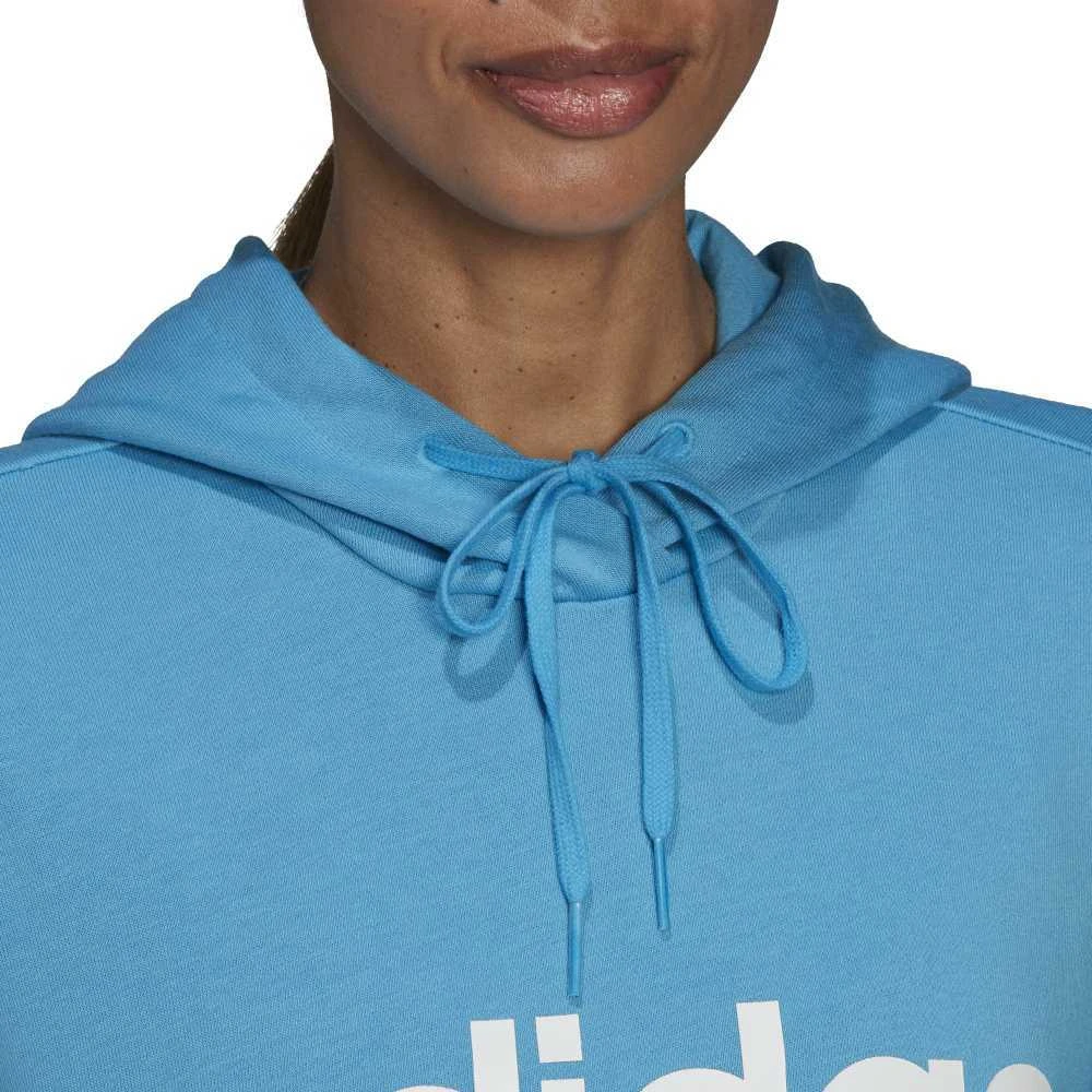 Adidas Džemperis Moterims W Lin Ft Hoodie Mėlyna HE9359