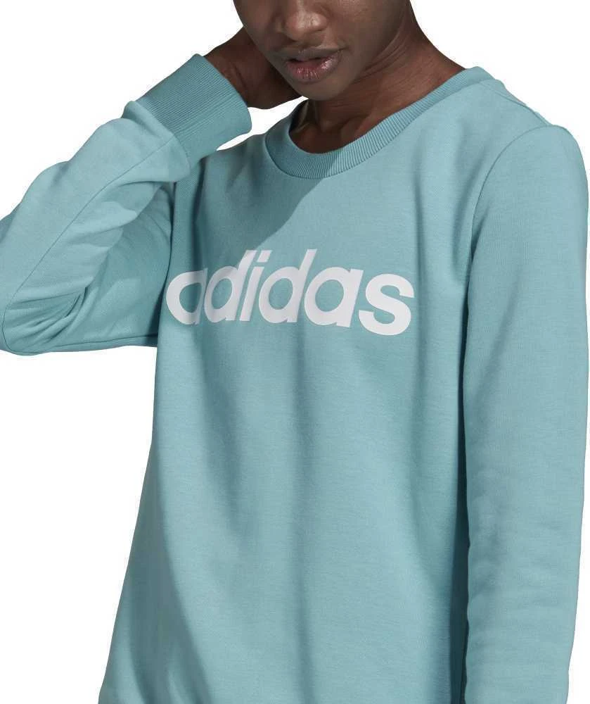 Adidas Džemperis Moterims W Lin Ft Sweat Mėlyna H10144