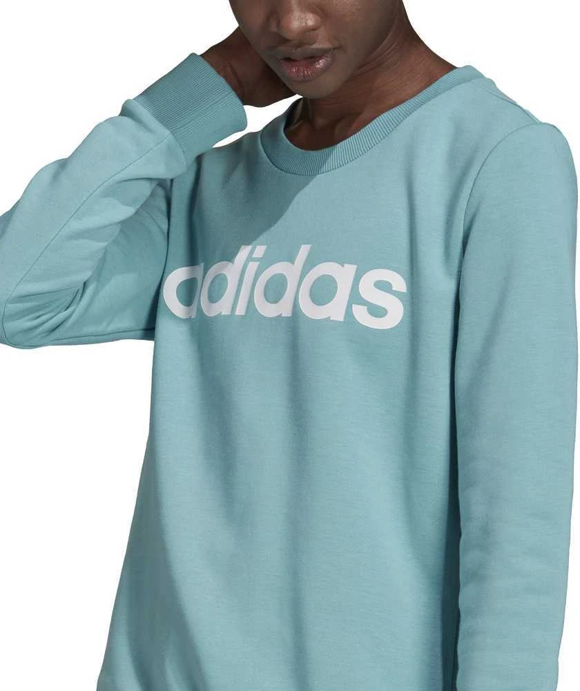 Adidas Džemperis Moterims W Lin Ft Sweat Mėlyna H10144