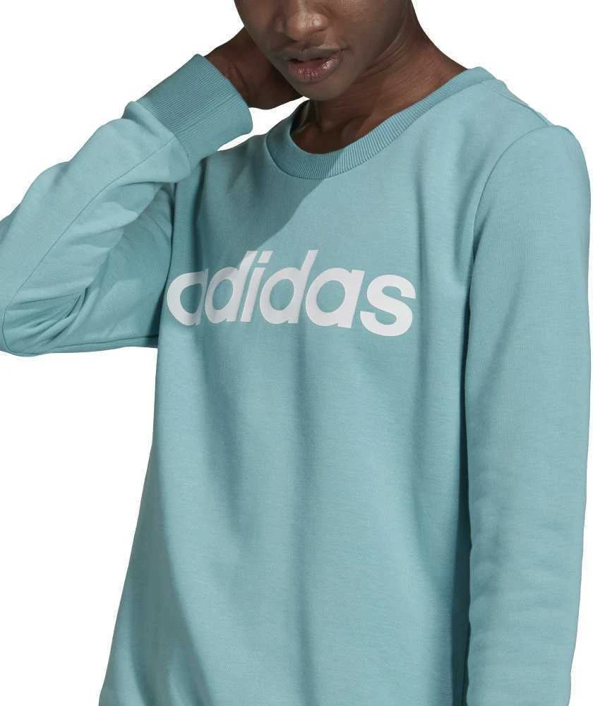 Adidas Džemperis Moterims W Lin Ft Sweat Mėlyna H10144