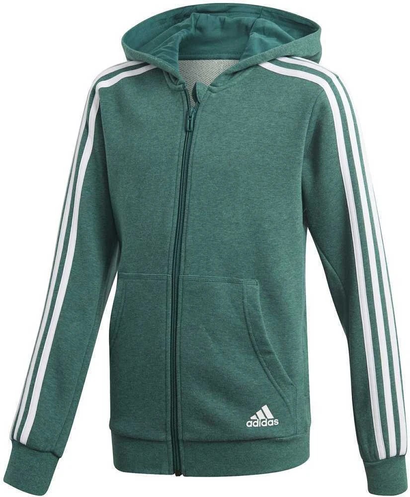 Adidas Džemperis Paaugliams Yb 3S Fz Hoodie Žalias DJ1745