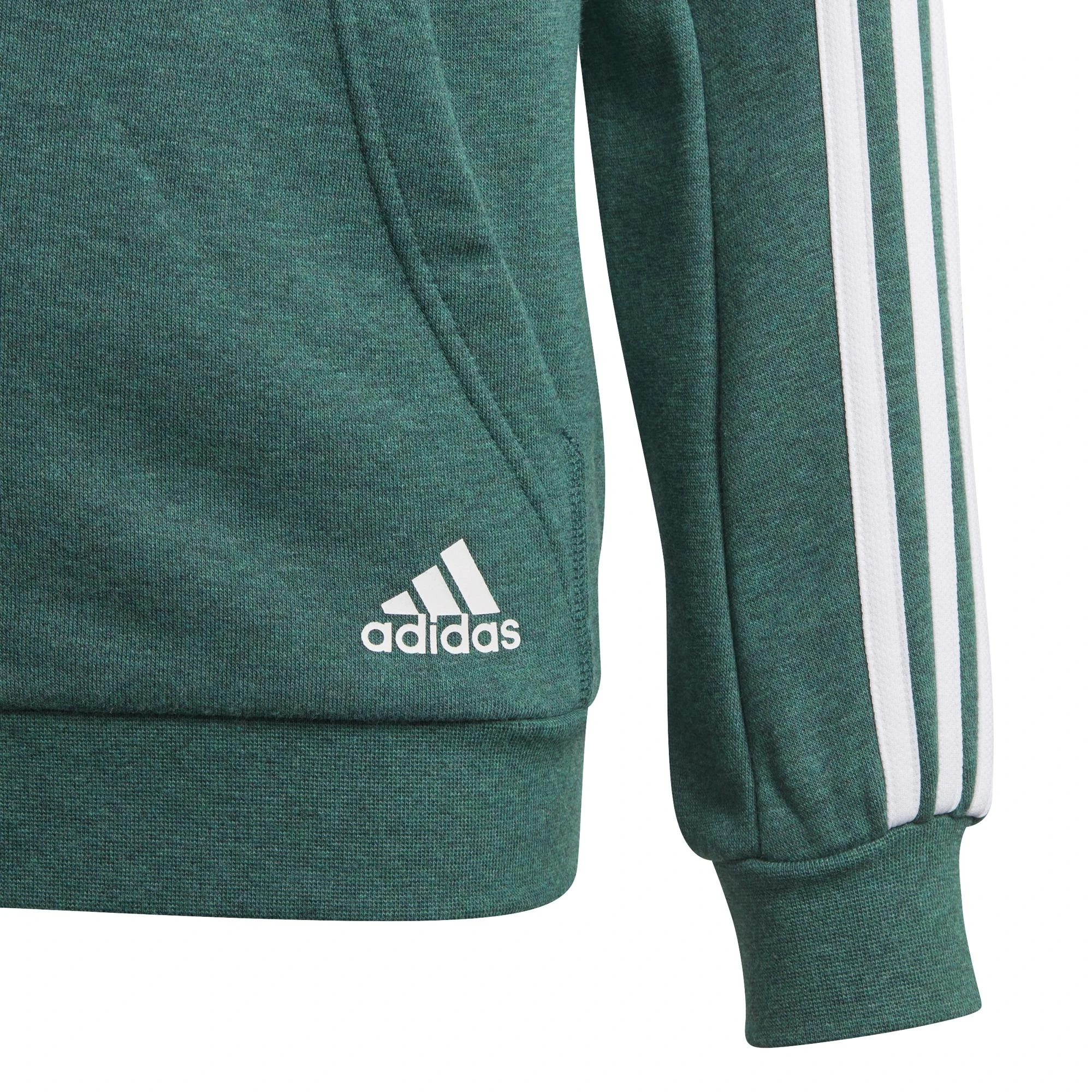 Adidas Džemperis Paaugliams Yb 3S Fz Hoodie Žalias DJ1745