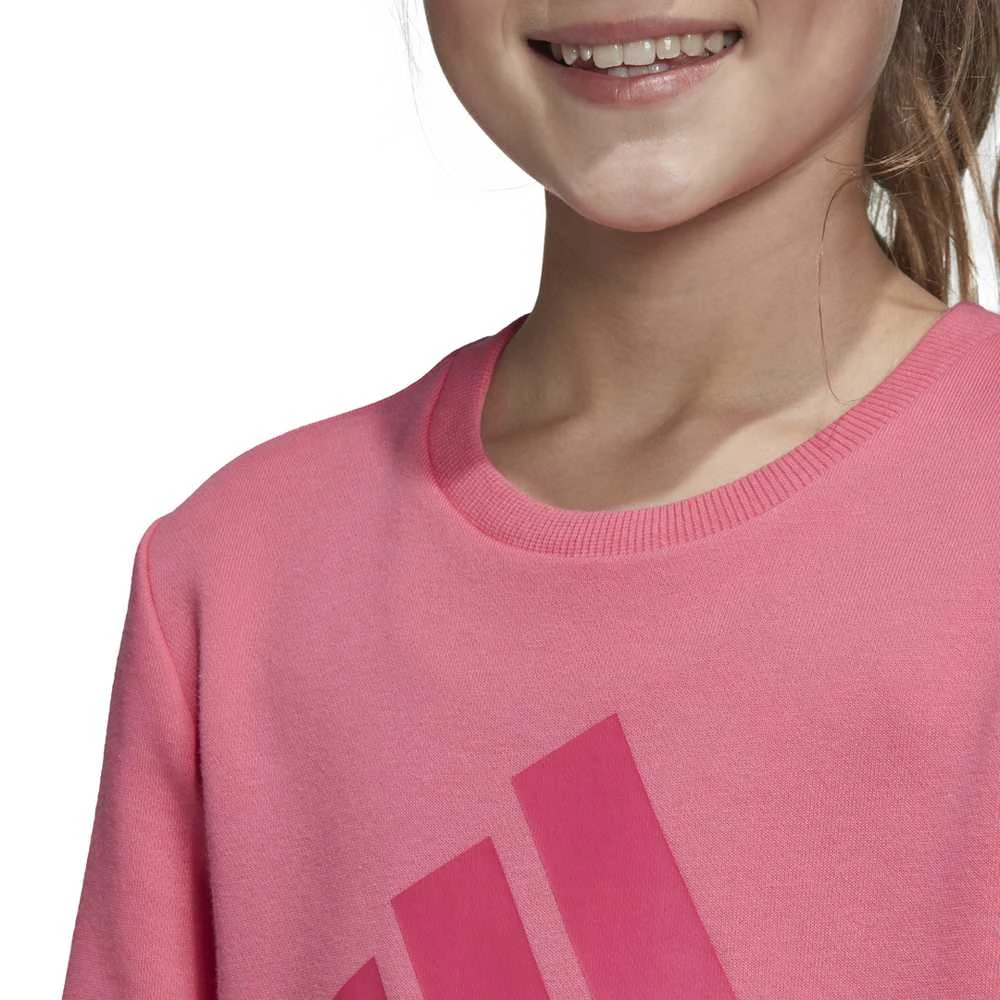 Adidas Džemperis PaaugliamsYg Mh Bos Crew Rožinė DV0322