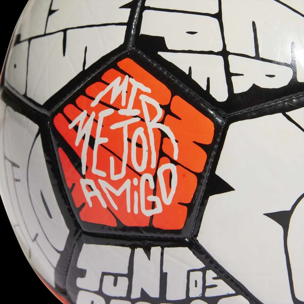 Adidas Futbolo Kamuolys Messi Clb Oranžinis Baltas HE3814