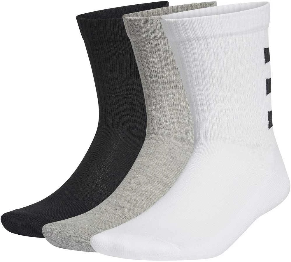 Adidas Kojinės 3s Hc Crew 3Pp Juodas Baltas Pilkas GE6167