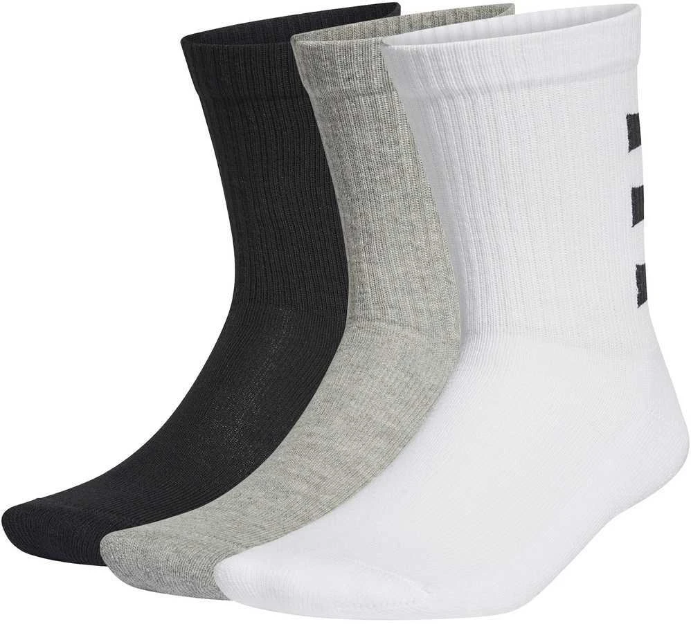 Adidas Kojinės 3s Hc Crew 3Pp Juodas Baltas Pilkas GE6167