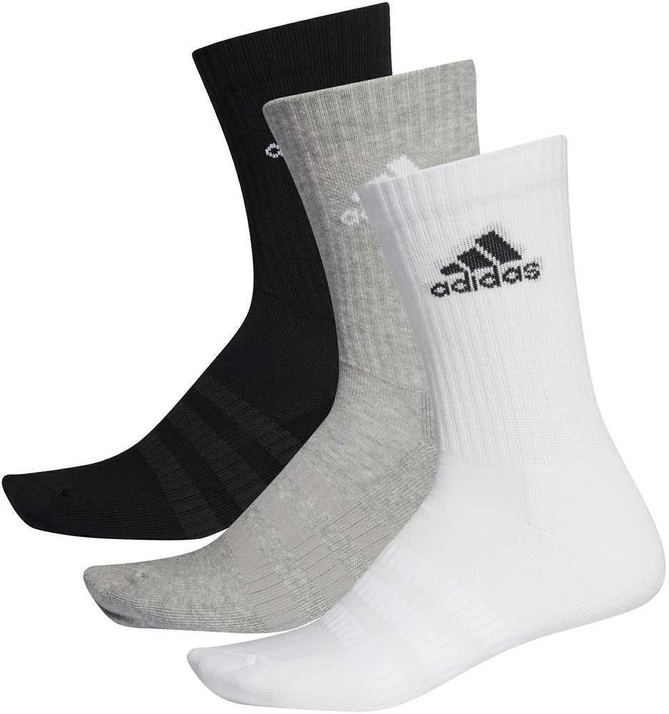 Adidas Kojinės Cush Crw 3pp Juodas Pilkas Baltas