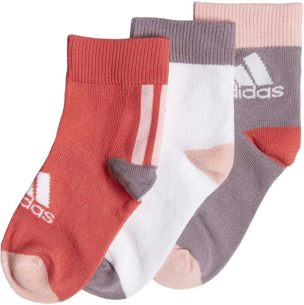 Adidas Kojinės LK Ankle S 3PP Raudona Baltas Violetinė