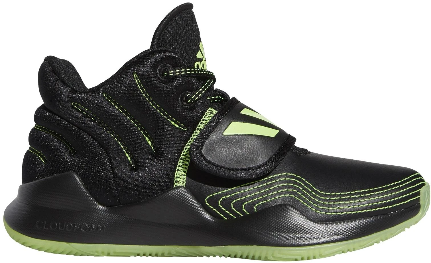 Adidas Krepšinio Avalynė Deep Threat J Juodas Žalias