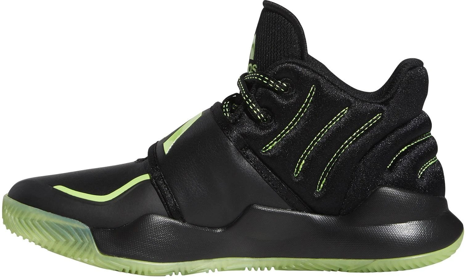 Adidas Krepšinio Avalynė Deep Threat J Juodas Žalias