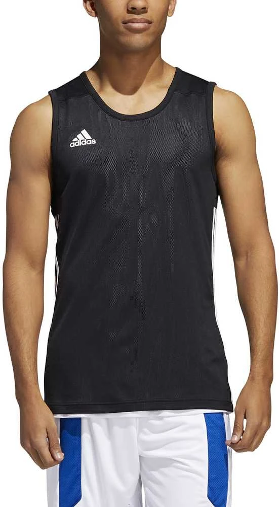 Adidas Krepšinio Marškinėliai 3G Spee Rev Jrs Juodas Baltas DX6385
