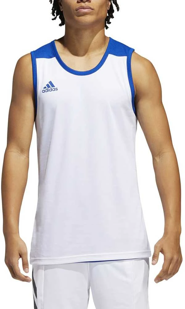 Adidas Krepšinio Marškinėliai 3G Spee Rev Jrs Mėlyna Baltas DY6593