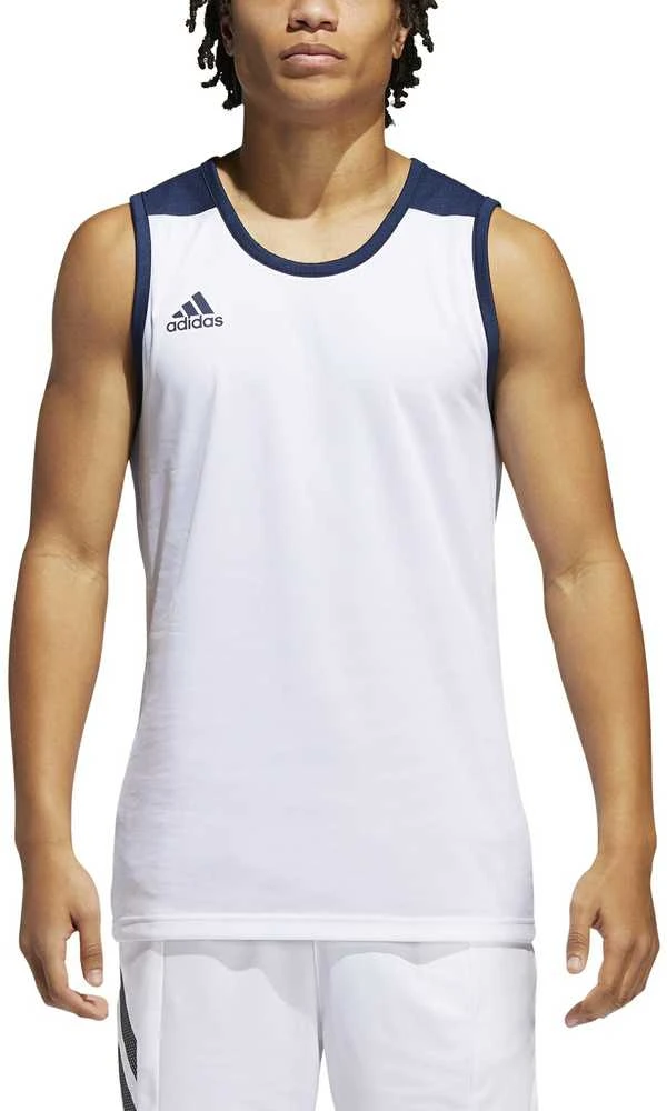 Adidas Krepšinio Marškinėliai 3G Spee Rev Jrs Mėlyna Baltas DY6594