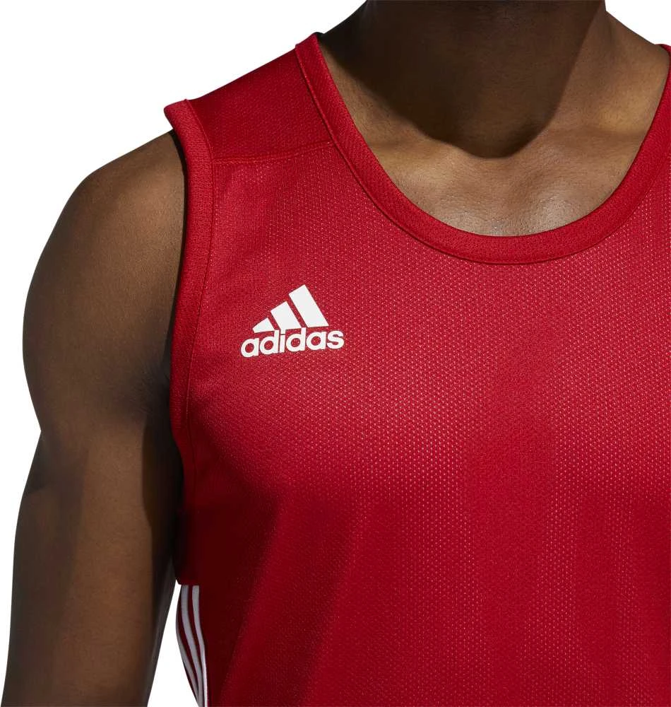 Adidas Krepšinio Marškinėliai 3G Spee Rev Jrs Raudona Baltas DY6595