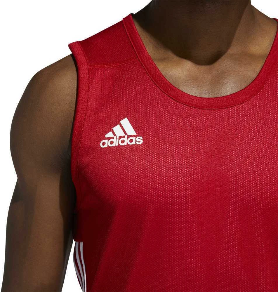 Adidas Krepšinio Marškinėliai 3G Spee Rev Jrs Raudona Baltas DY6595