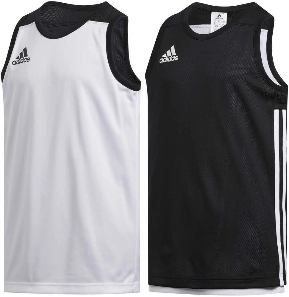 Adidas Krepšinio Marškinėliai Paaugliams 3G Spee Rev Jrs Juodas Baltas DX6387