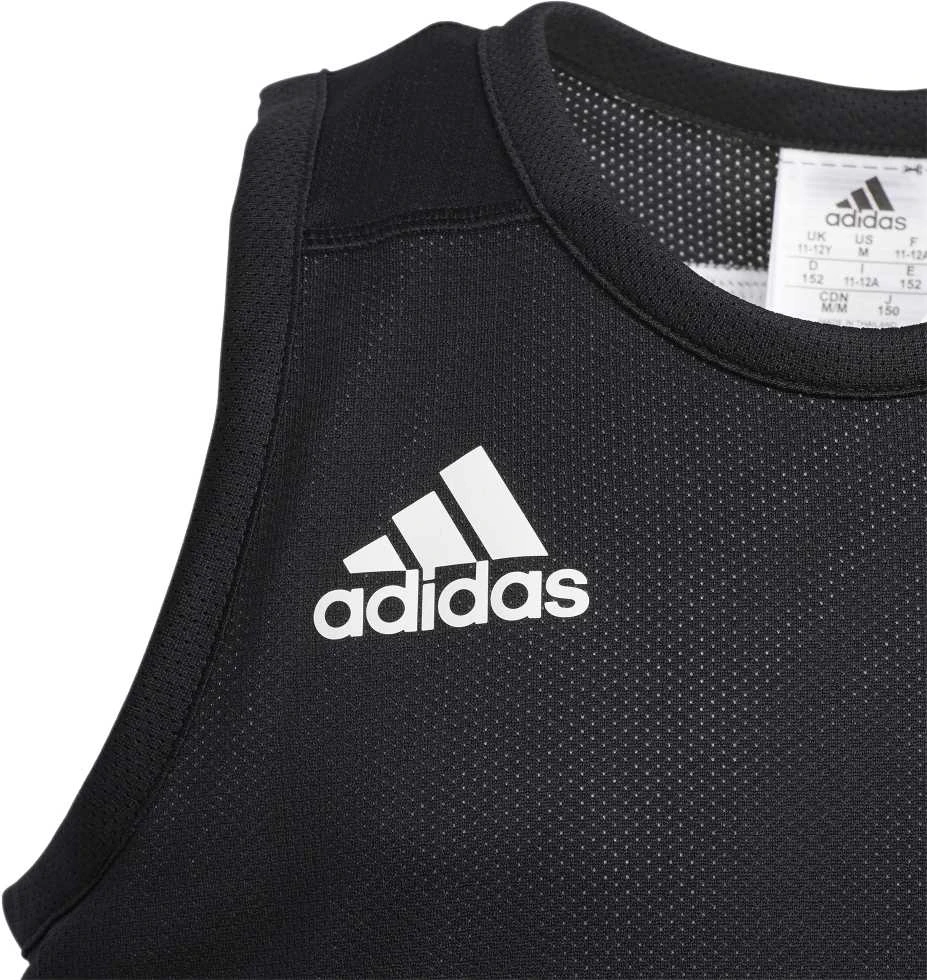 Adidas Krepšinio Marškinėliai Paaugliams 3G Spee Rev Jrs Juodas Baltas DX6387