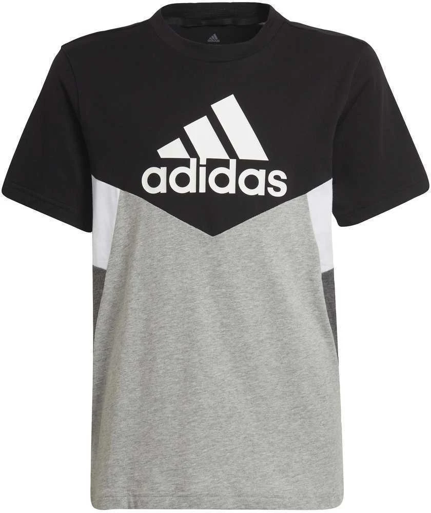 Adidas Marškinėliai Paaugliams B Cb T Ess Juodas Pilkas HA4025
