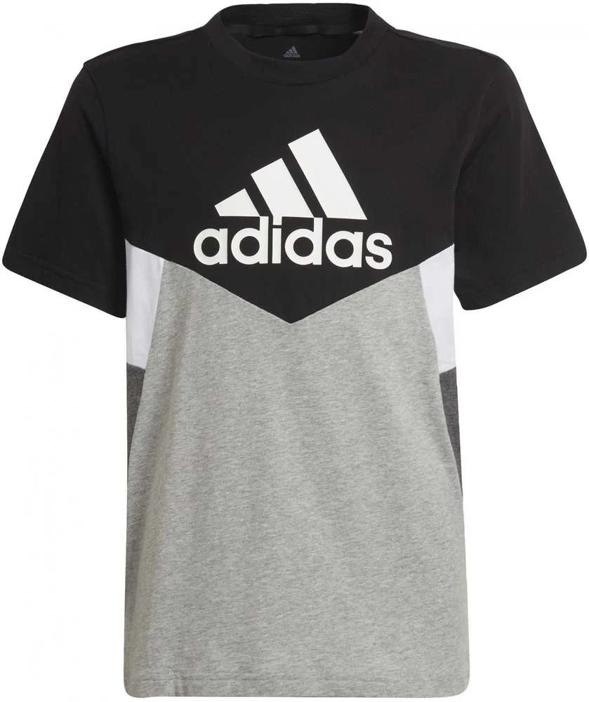 Adidas Marškinėliai Paaugliams B Cb T Ess Juodas Pilkas HA4025