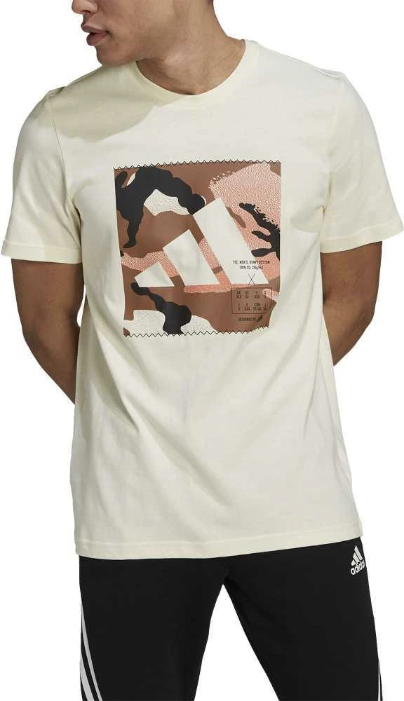 Adidas Marškinėliai Vyrams Camo Bos Tee M Baltas