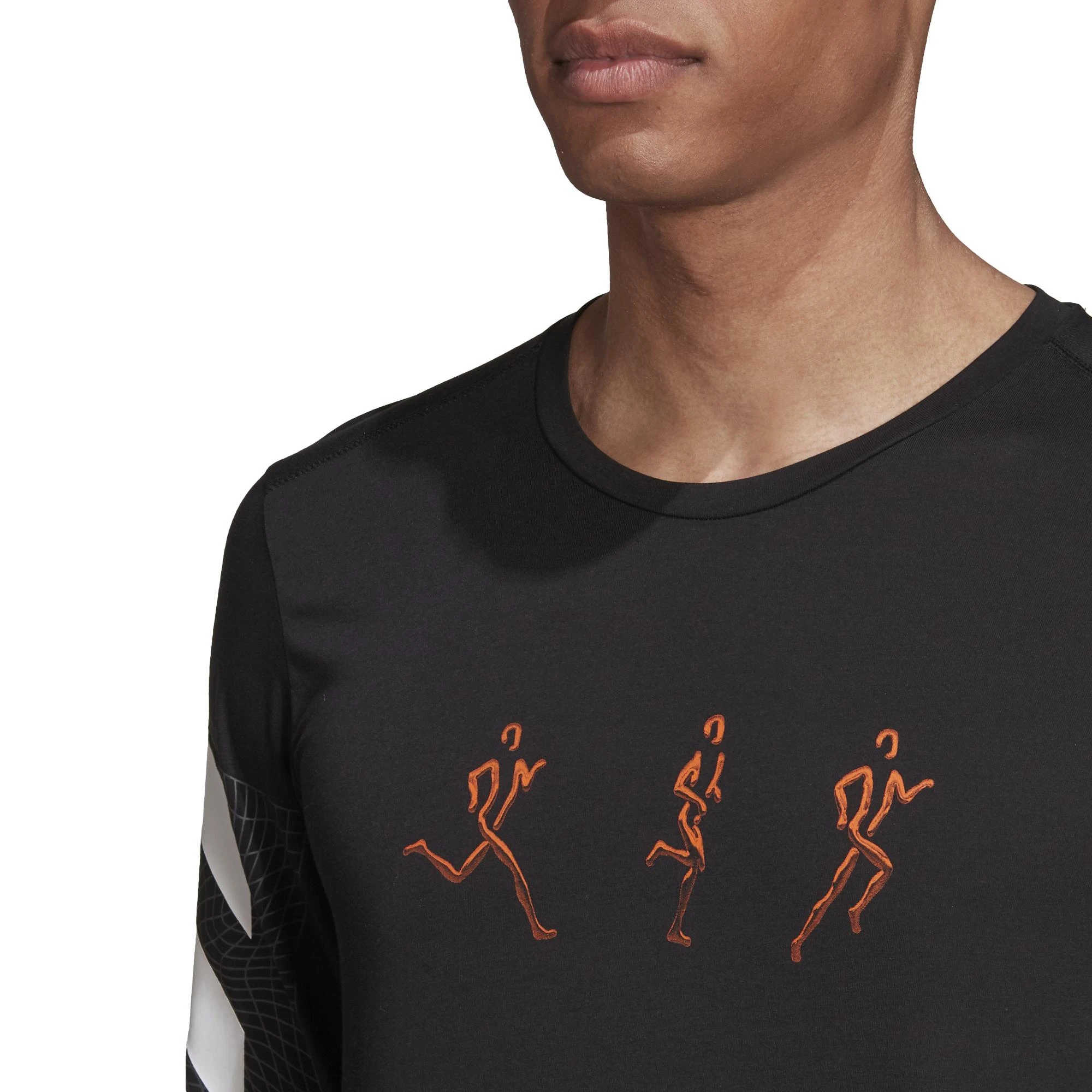 Adidas Marškinėliai Vyrams Conf Gfx Ls Juodas