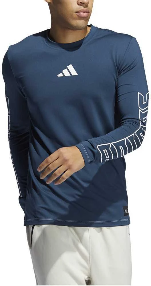 Adidas Marškinėliai Vyrams Fb Hype Ls Tee Mėlyna