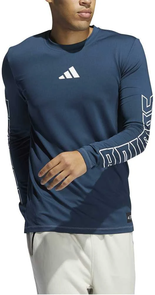 Adidas Marškinėliai Vyrams Fb Hype Ls Tee Mėlyna