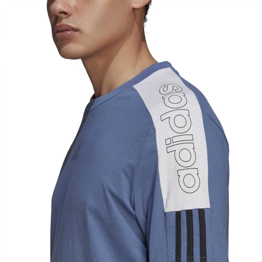 Adidas Marškinėliai Vyrams M Cb Lin T Mėlyna