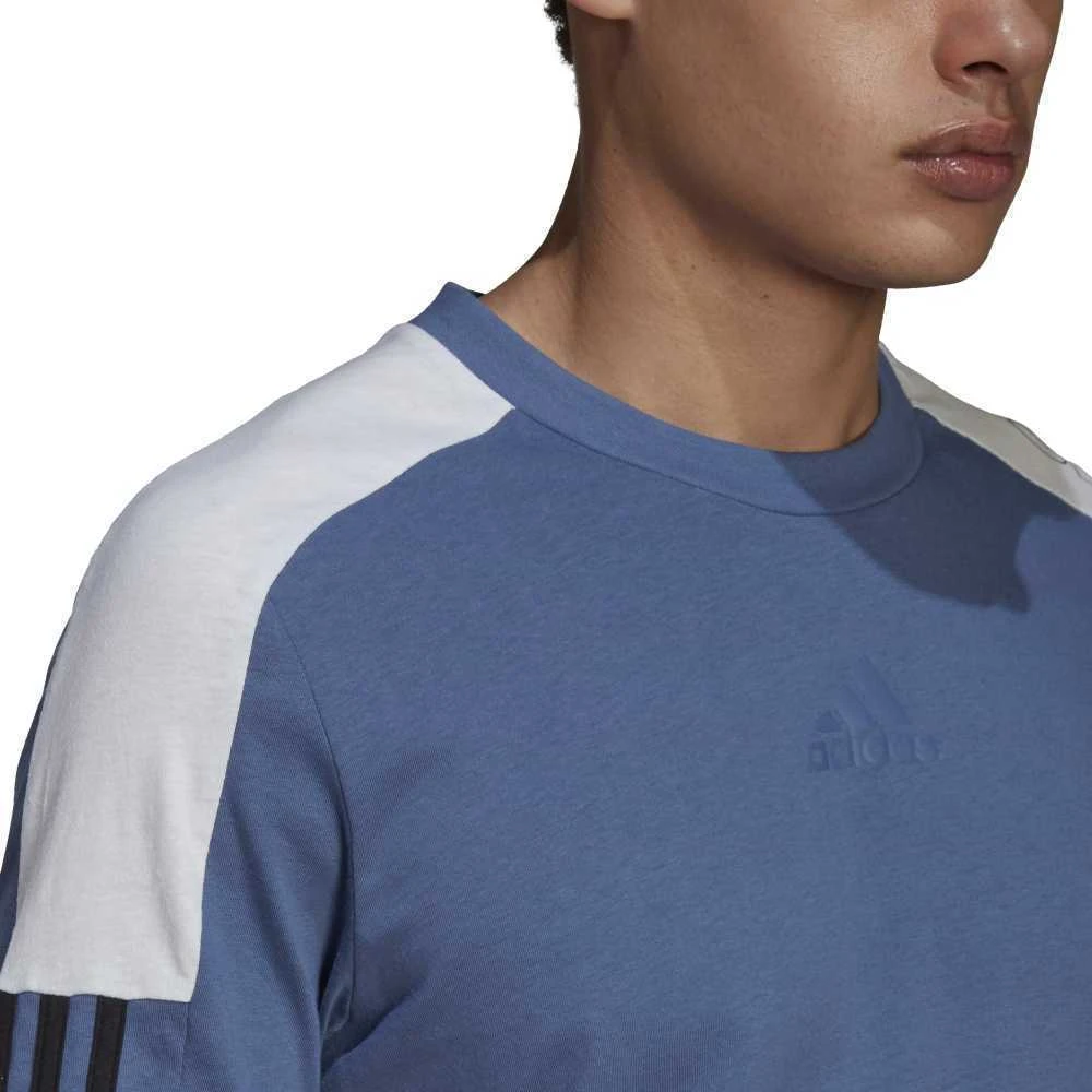 Adidas Marškinėliai Vyrams M Cb Lin T Mėlyna