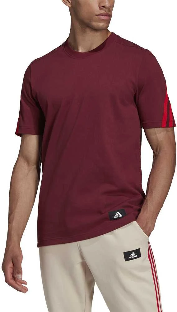 Adidas Marškinėliai Vyrams M Fi 3s Tee Bordo HC5242