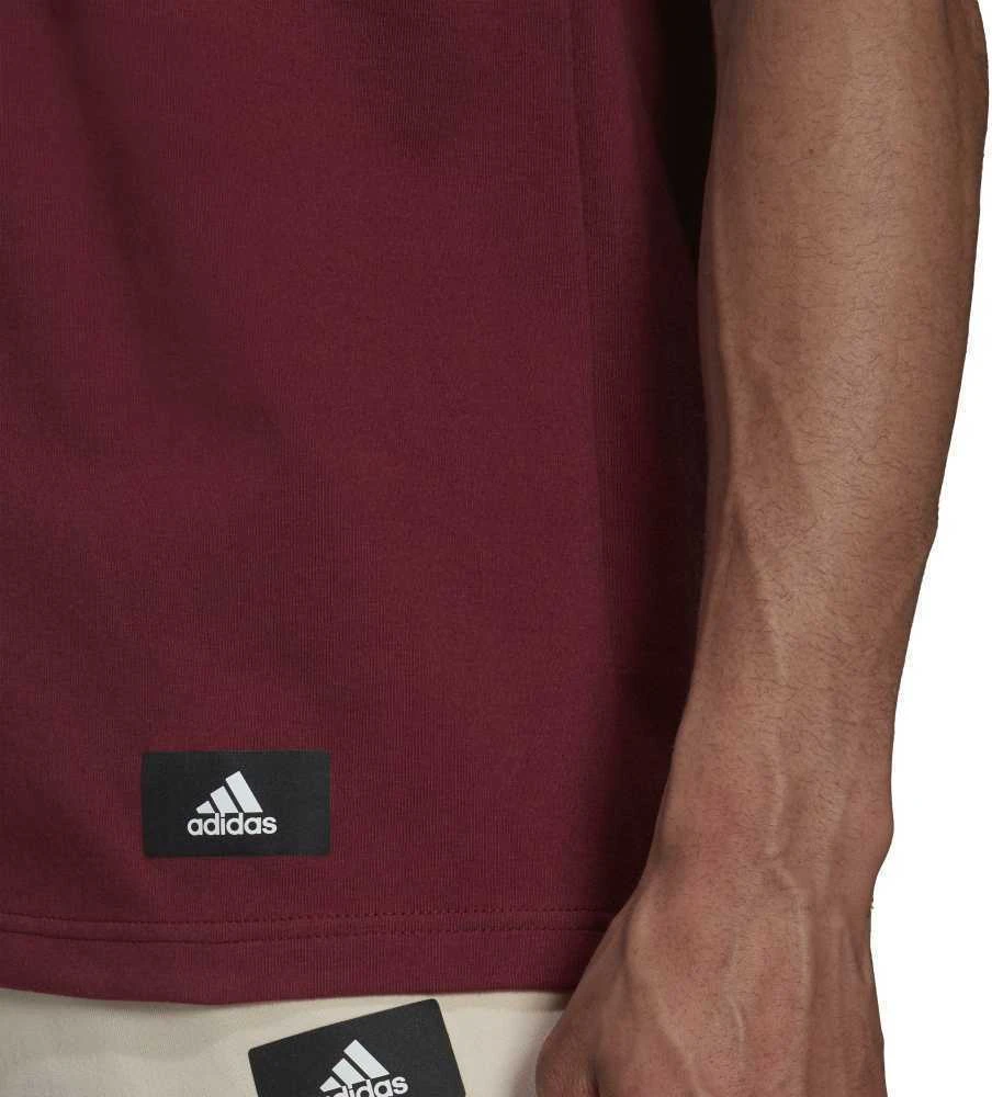 Adidas Marškinėliai Vyrams M Fi 3s Tee Bordo HC5242