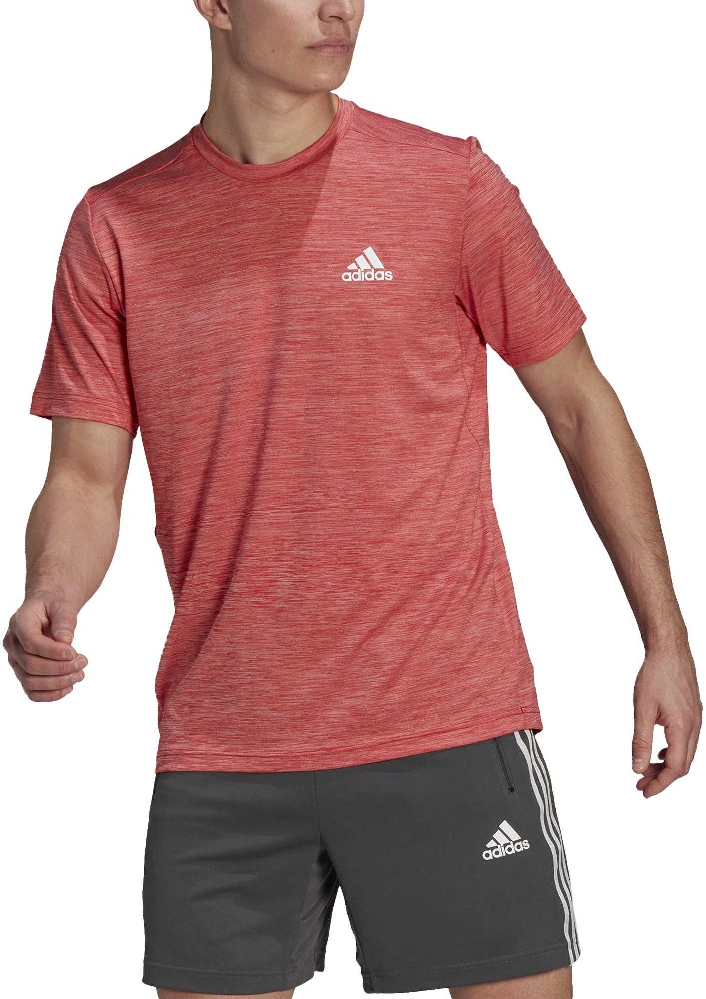 Adidas Marškinėliai Vyrams M Ht El Tee Raudona GM3861