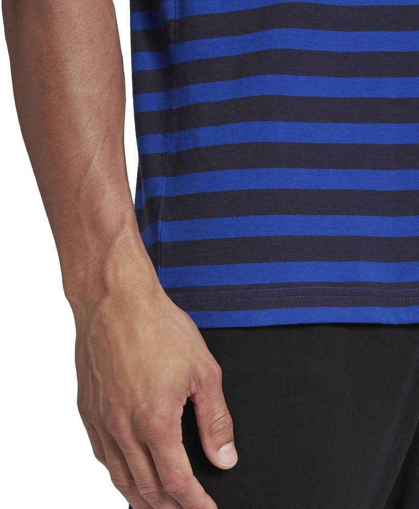 Adidas Marškinėliai Vyrams M Stripy Sj Tee Mėlyna Juodas HE1854