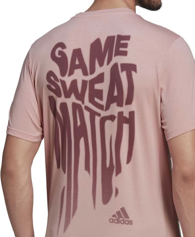 Adidas Marškinėliai Vyrams M Ten Game G Tee Rožinė HA0963