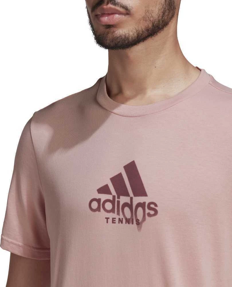 Adidas Marškinėliai Vyrams M Ten Game G Tee Rožinė HA0963